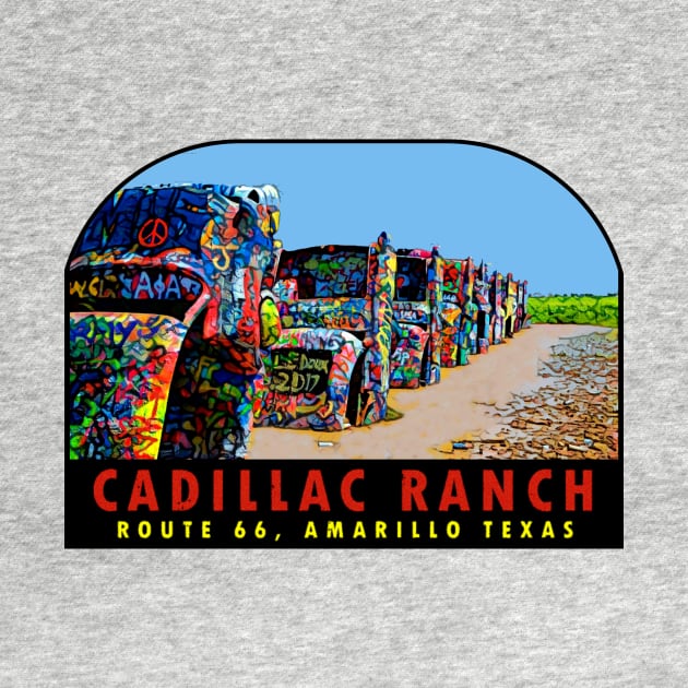 Cadillac Ranch Texas Vintage by Hilda74